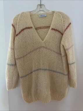 Maiami Butter Yellow Striped Cashmere Sweater